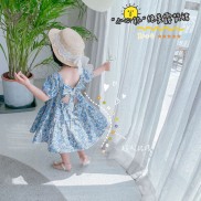 Váy Bé Gái Dáng Xòe Cổ Thun Tiểu Thư [V13-2021] - Babi mama
